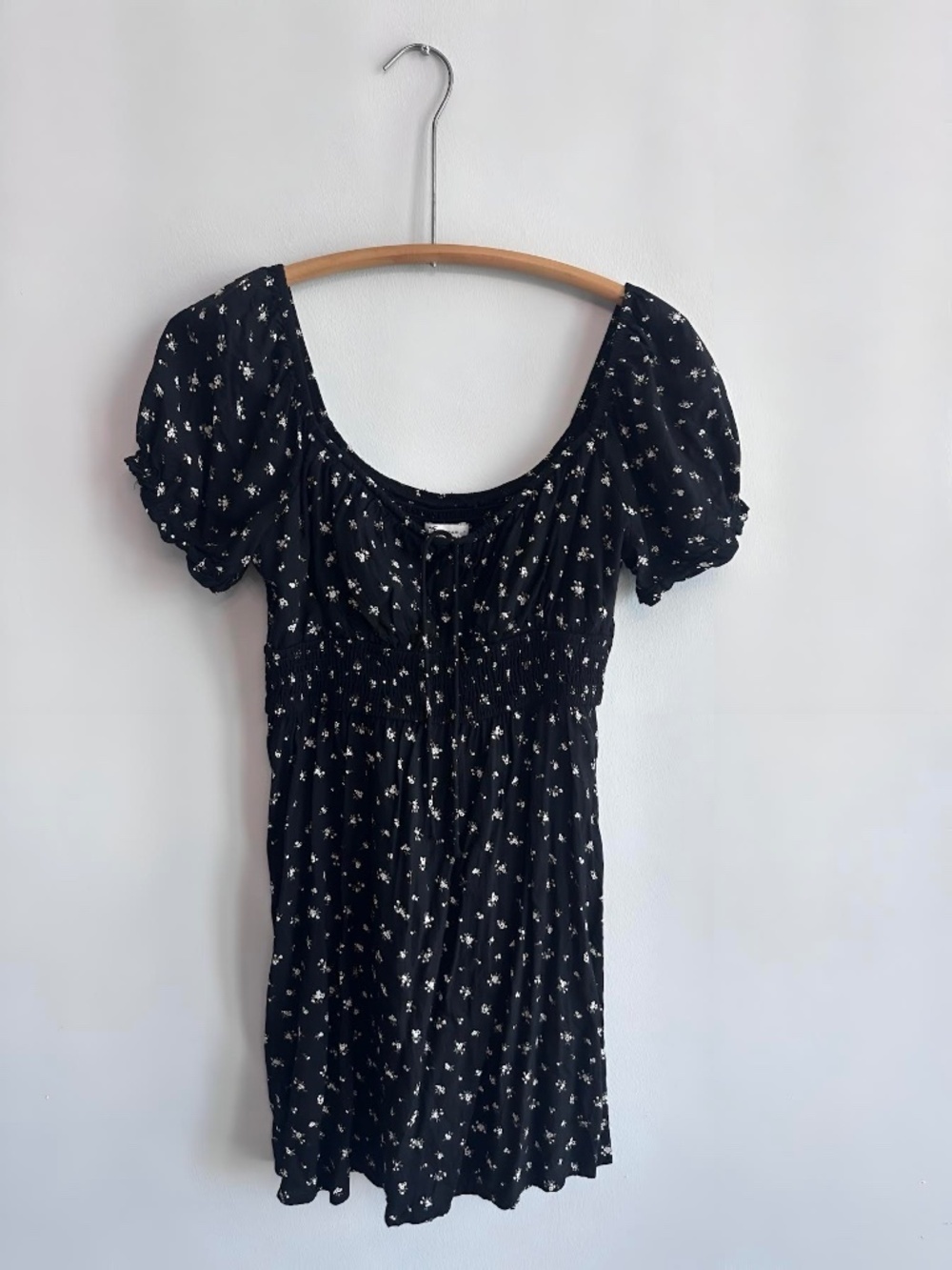 Hollister Black Floral Minidress